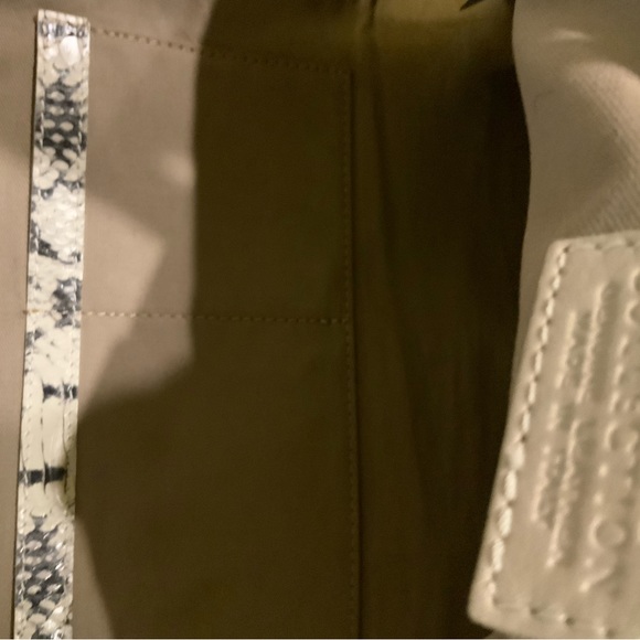 Versace Collection chain handle snake embossed leather shoulder bag